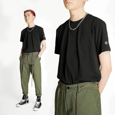 5THEWAY Quần Kaki Ống suông Relaxed Tappered Pants Có Túi Nam Menswear