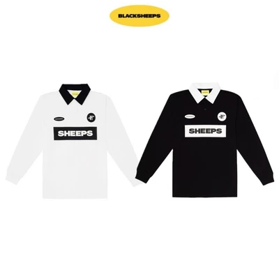 Áo polo tay dài BLACKSHEEPS màu Đen