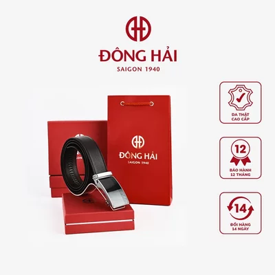 Thắt Lưng Dây Nịt Nam Đông Hải Khóa Tăng Đơ Da Cao Cấp Bản Rộng 35mm Quà Tặng Cao Cấp - NITTDPU480