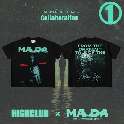 Áo thun MADA TEE 01 X HIGHCLUB màu trắng/ đen - UNISEX