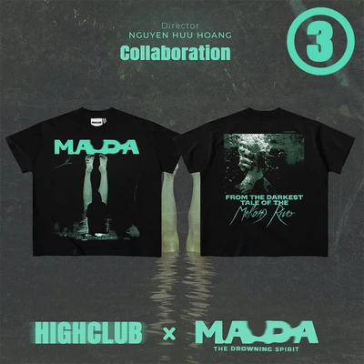 Áo thun MADA TEE 02 X HIGHCLUB màu trắng/ đen - UNISEX