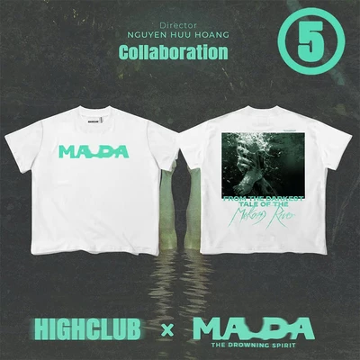 Áo thun MADA TEE 03 X HIGHCLUB màu trắng/ đen - UNISEX