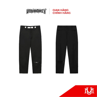 Quần Tây Dài Unisex URBAN MONKEY Trousers 2.0 Chất Liệu Khaki Màu đen Cao Cấp Nam Nữ Local Brand