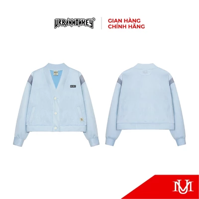 Áo Khoác Cardigan URBAN MONKEY Jukata Cardigan Da Lộn Màu Xanh Dương Form Boxy Nam Nữ Local Brand