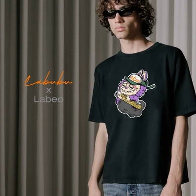 LB91 Áo thun oversize Labeo x Labubu( localbrand) made in Hà Nội