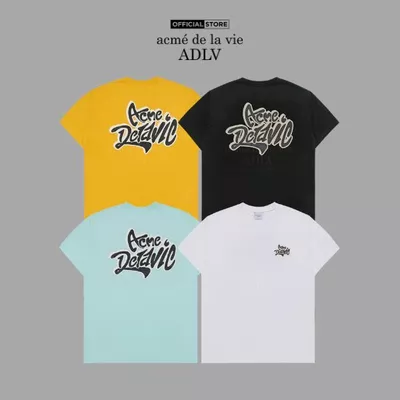 Áo thun ADLV Graffiti Font Logo dáng oversized màu đen/trắng/vàng/xanh mint - Hàng chính hãng