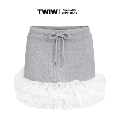 Chân váy nỉ mini thiết kế gấp nếp voan local brand HUGUxTHATSWHATIWANT - TWIW PORAPO
