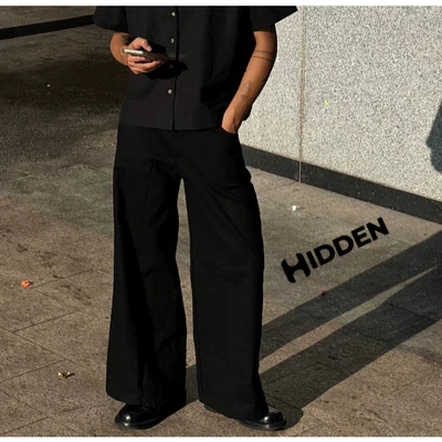 QUẦN ỐNG RỘNG - DENIM JEAN HIDDEN ESSTIAL