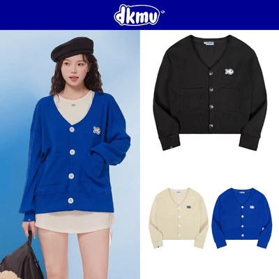 Áo cardigan nữ local brand form croptop DKMV thun gân dày dặn co giãn, nhiều màu tôn da Cropped Rib Cadigan | K21-AK2