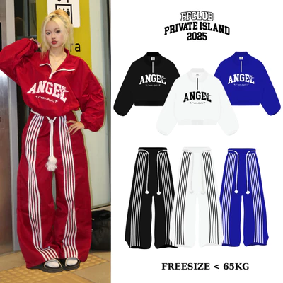 [ CÓ TÁCH SET ] SET ÁO KHOÁC HOODIE FORM BOXY ZIP ANGEL FFCLUB MIX