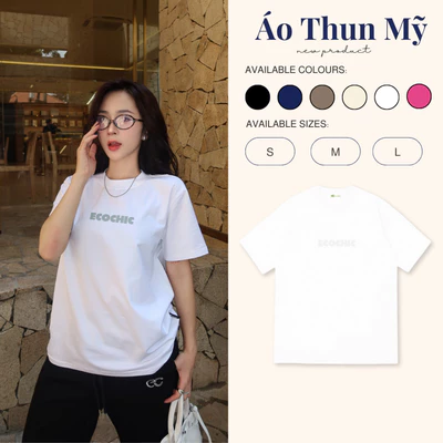 Áo Phông Basic ECOCHIC B081 Local Brand Chính Hãng Unisex Form Rộng Oversize Premium Cotton 100%
