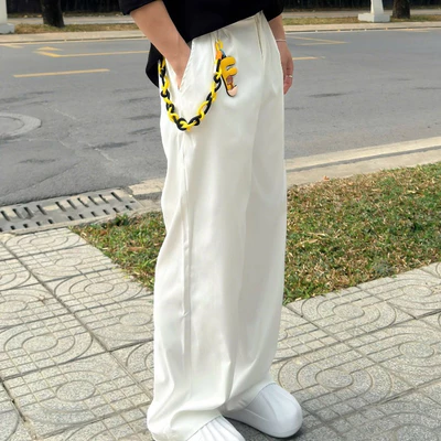 Quần Baggy dài YELLOW FLICKER Basic unisex (có kèm dây )