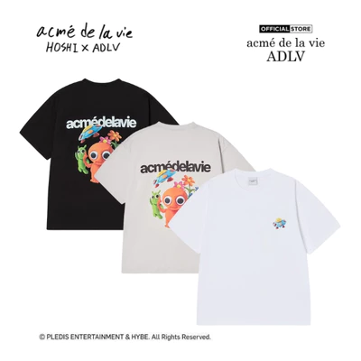 Áo Thun ADLV Clay Alien Dáng Oversized Màu Đen/Xám Nhạt/Trắng - Hàng chính hãng