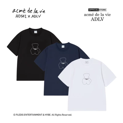 Áo Thun ADLV Bear Doll Line Archive Dáng Oversized Màu Đen/Xanh Navy/Trắng - Hàng chính hãng