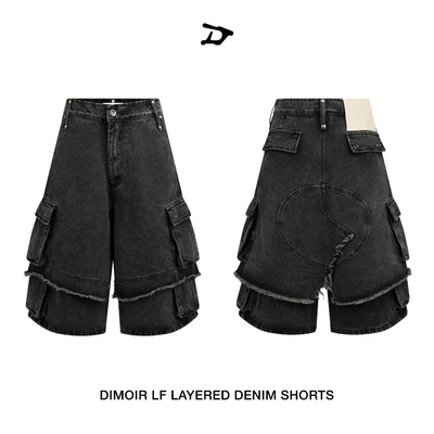 Quần shorts DIMOIR Layered 2 lớp màu Wash