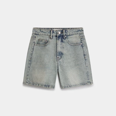 ELEVEN - Quần shorts lửng nữ Low- Rise Denim Bermuda Short