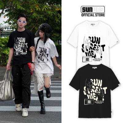 Áo Thun Local Brand Nam Nữ Áo Phông Form Rộng Unisex SUN Cổ Tròn Tay Ngắn Oversize 100% Cotton SUN33
