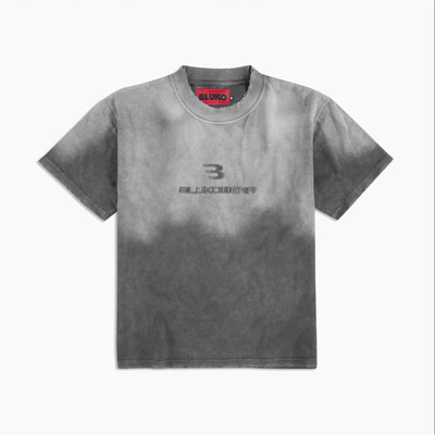 Áo Thun Logo Washed Bluko Grey Embroidered Logo Washed T-shirt