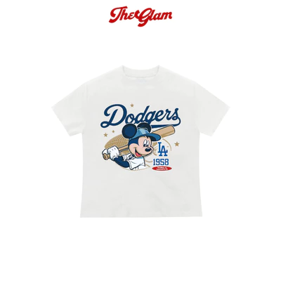 TheGlam CHÍNH HÃNG - Áo Thun Baby Tee Trắng CHUỘT "MICKEY" - Áo Nữ Cotton Cao Cấp - TS05-16