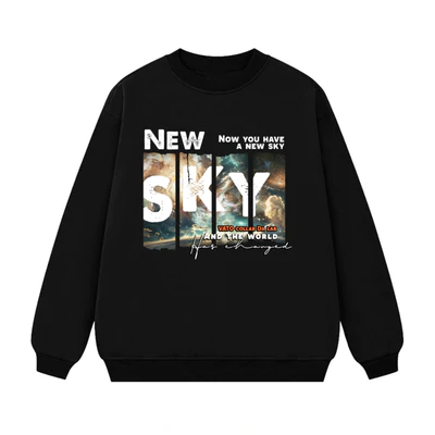 Áo Sweater nỉ bông siêu ấm NEW SKY( mẫu áo colab với nhóm nhạc Dalab)