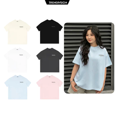 Áo Thun Form BOXY TRENDIVISION TD11 , Áo Phông Unisex Nam Nữ Cotton 260GSM Premium