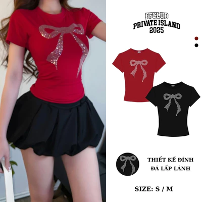 SET ÁO BODY ĐÍNH ĐÁ NƠ LẤP LÁNH FFCLUB MIX