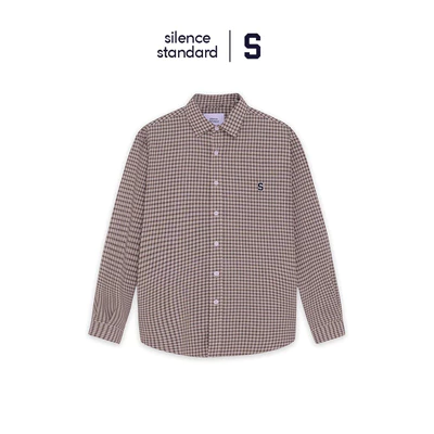 Áo sơ mi SilenceStandard Eco Linen/Check Shirt-[SO31]