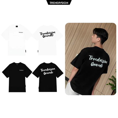 Áo thun Local Brand TRENDIVISION Cotton 100% Unisex Nam Nữ Form Rộng Tay Lỡ Oversize TD01