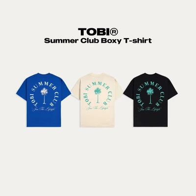Áo Thun Summer Club Boxy TOBI
