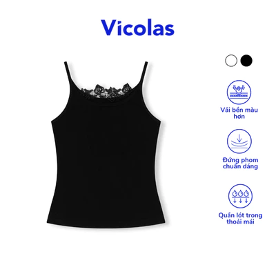 Áo hai dây nữ ren form ôm tôn dáng nữ tính Vicolas - VICO52