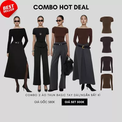 COCO SIN - Áo Thun Trẹt Vai Basic