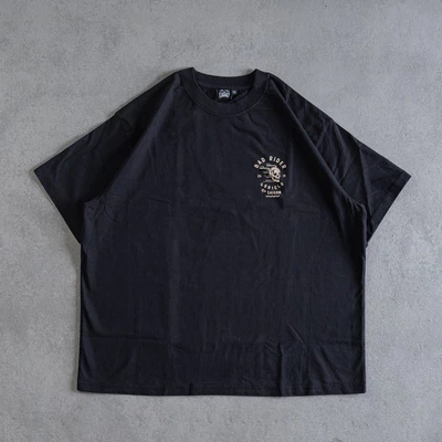 Áo Thun Tay Lỡ Oldskull Form Boxy Chất Liệu Cao Cấp Gori Vietnam Màu Đen GR413