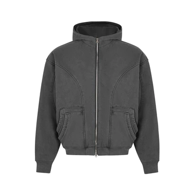OUTBREAK - ÁO HOODIE DÂY KÉO SIÊU DÀY “POCKET WASH HOODIE ZIP”