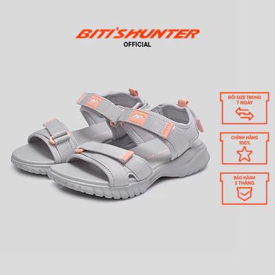Sandal thể thao Nữ Biti's Hunter HEW000901XAL (Xám lợt)