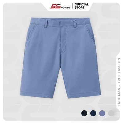 Quần Short Kaki Nam 5S FASHION, Sợi Bamboo Trơn, Cạp Cúc Mặt Trong Tinh Tế (QSK24014)