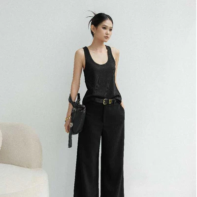 HIGHCHIC - MOSS TANKTOP - ÁO BA LỖ NỮ THUN TỔ ONG CAO CẤP