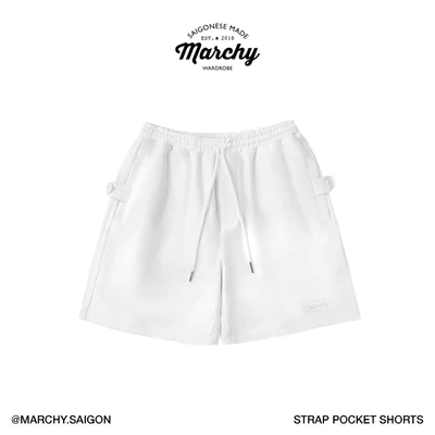 MARCHY - Strap Pocket Shorts - Quần sọt