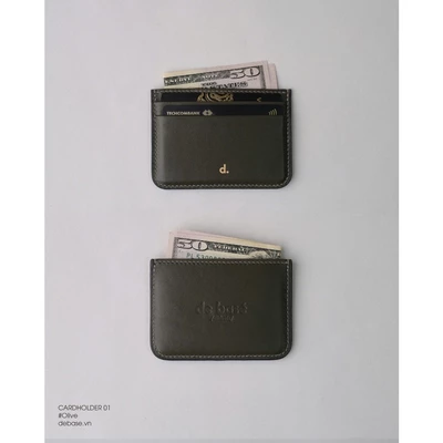 de basé CARDHOLDER 01 - Ví đựng thẻ - Dạ Thật Nhập Khẩu Từ Italia - Hoàn Thiện Thủ Công