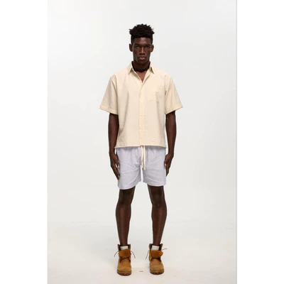 Áo Sơ mi BEIGE unisex - form Boxy