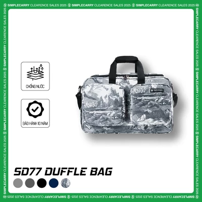 Túi Du Lịch SimpleCarry Duffle SD77 Sức Chứa Lớn, Độ Bền Cao, Có Túi Lưới Đựng Giày