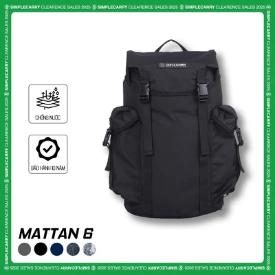 Balo Du Lịch Nam Nữ SimpleCarry Mattan 6 Thiết Kế Nhiều Ngăn, Ngăn Giấu, Ngăn Zip