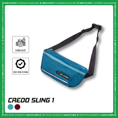 Túi Đeo Chéo SimpleCarry Credo Sling 1 Có Dây Dạ Quang, Trượt Nước, Co Dãn Tốt