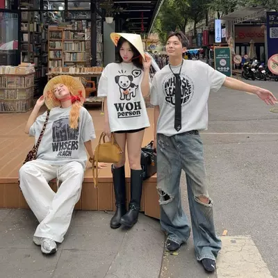 [SPRING SS25] COLLECT TSHIRT  - Áo thun nỉ 2 da in hình Whose Studio