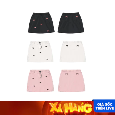 [XẢ KHO] CHÂN VÁY DÙ DÁNG NGẮN NƠ MINI SKIRT FFCLUB MIX 2
