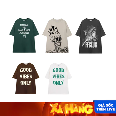[XẢ KHO] ÁO THUN FF FORM RỘNG VẢI THUN 2 CHIỀU COTTON 250GSM FFCLUB