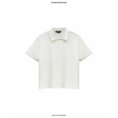 HYPNOTISM | DAILY COTTON SHIRT - Áo sơ mi cotton mềm, tay ngắn dáng suông