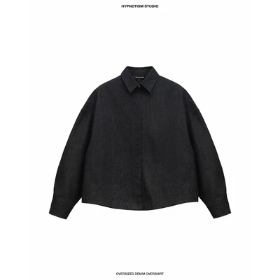 HYPNOTISM | OVERSIZED DENIM OVERSHIRT - Áo sơ mi tay dài denim form rộng