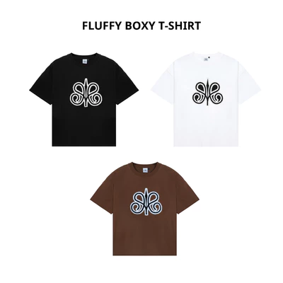Áo thun FLUFFY thêu xù logo unisex