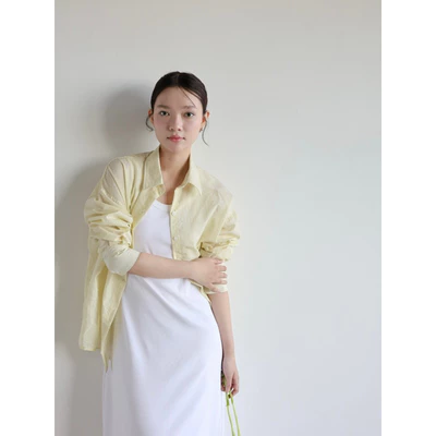Áo sơmi sọc form rộng cotton hàn | 𝐒𝐎𝐌𝐒 | 𝐁𝐥𝐨𝐨𝐦 𝐒𝐡𝐢𝐫𝐭