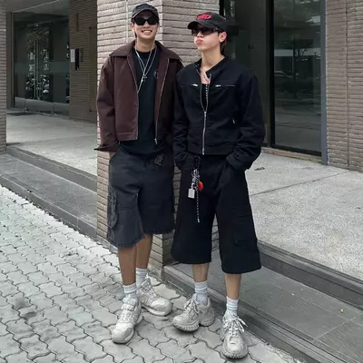 WHOSE x YC1996 - Quần Baggy Jeans Short Túi Hộp 2 Màu
